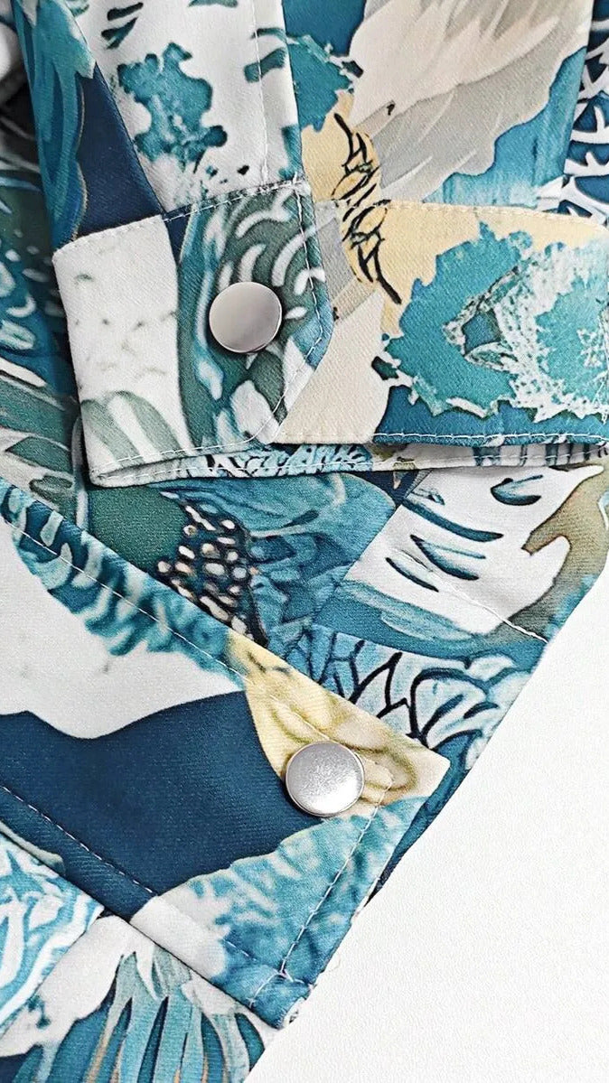 Chaqueta Estampado Marino Rosa · Edición Primavera
