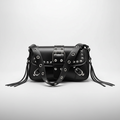 Bolso Biker con Tachuelas y Hebillas — Estilo Punk