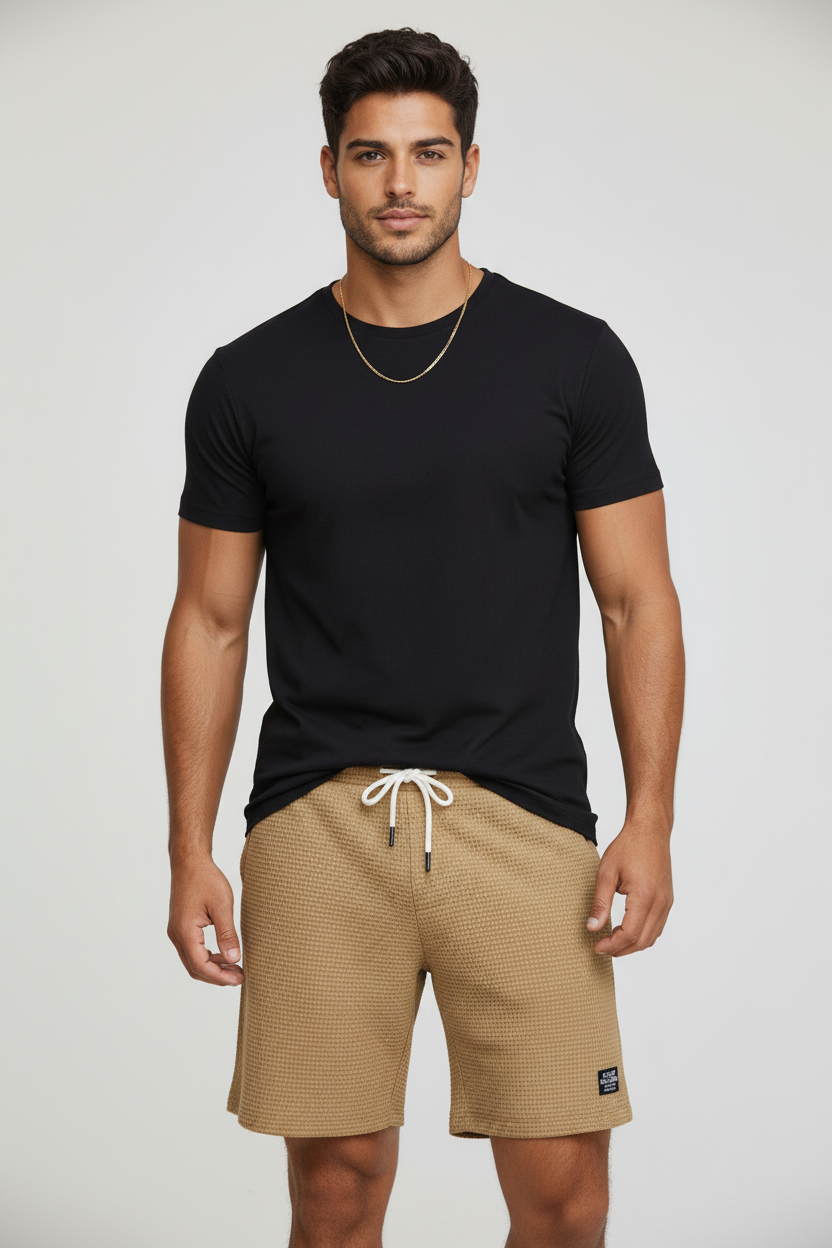 Pantalones cortos Waffle