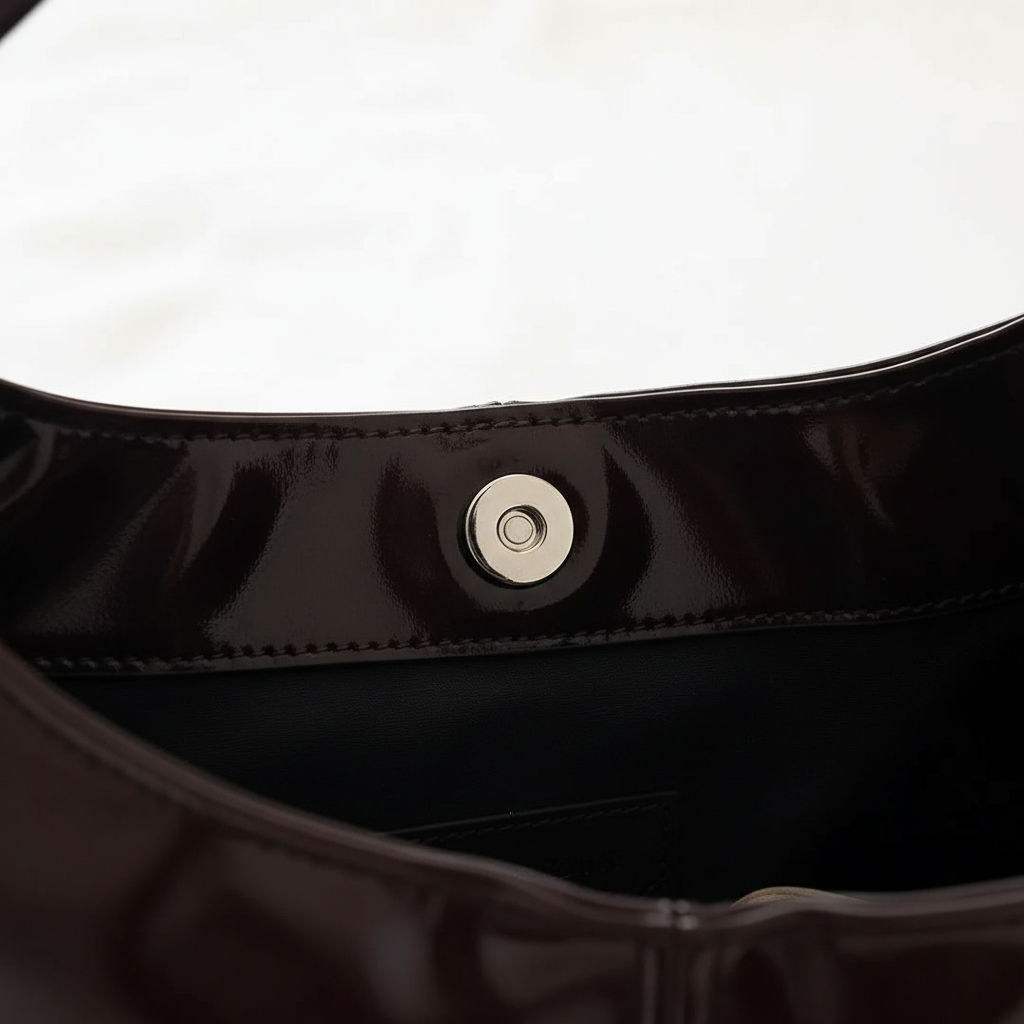 Bolso Hobo de Piel Sintética – Marrón Café