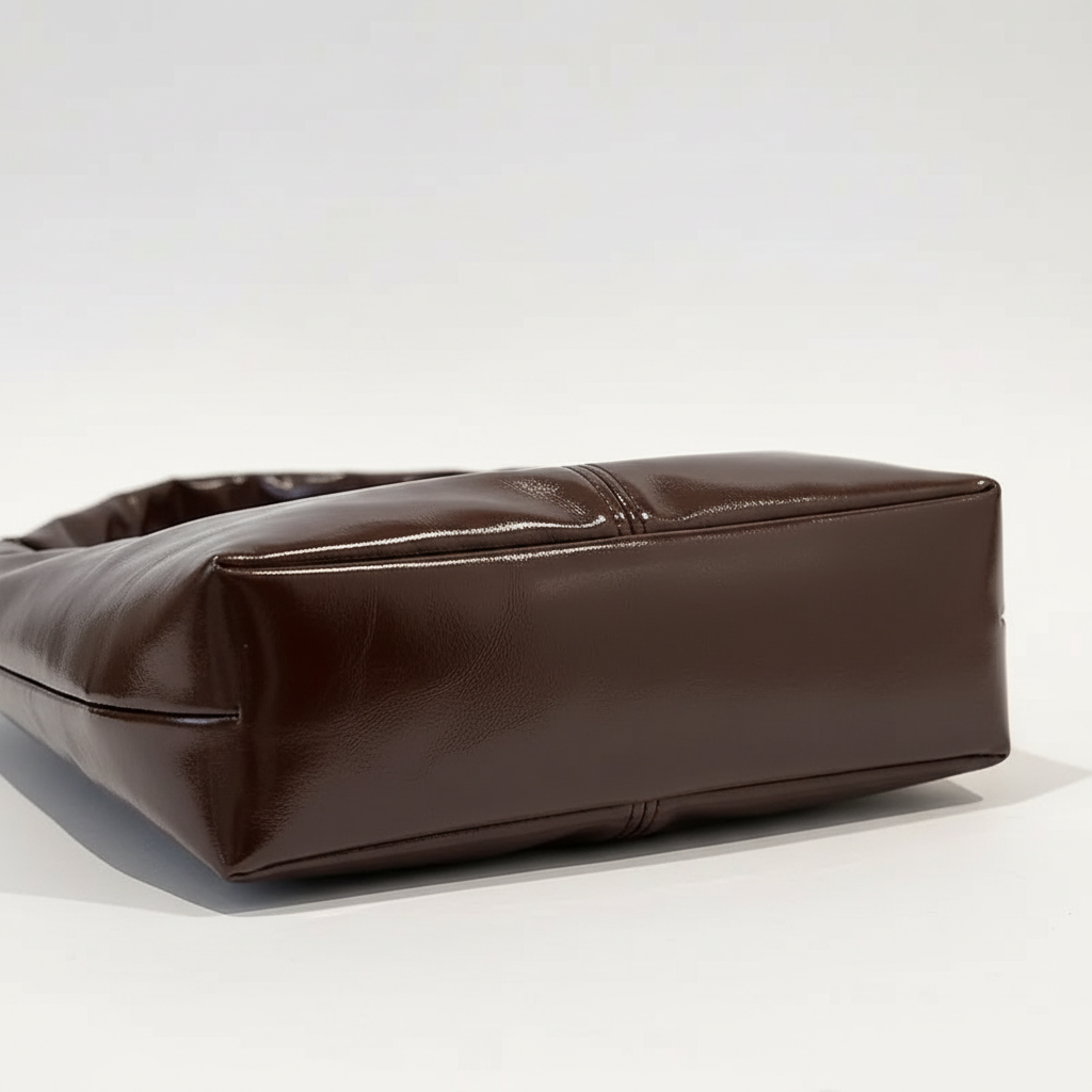 Bolso Hobo de Piel Sintética – Marrón Café