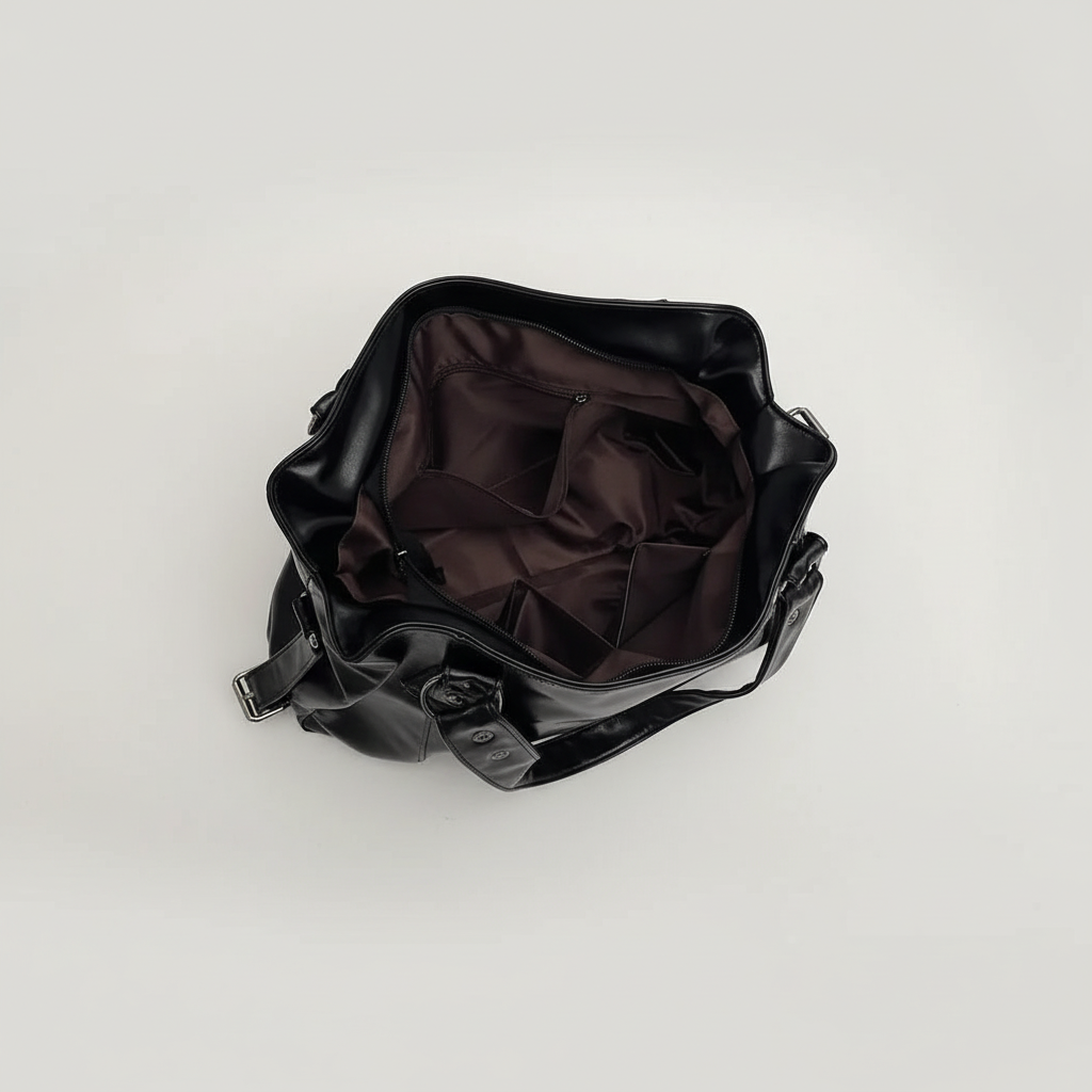 Bolso Tote Grande Vintage con Tachuelas