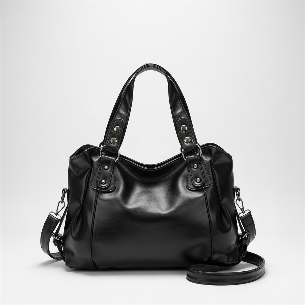 Bolso Tote Grande Vintage con Tachuelas