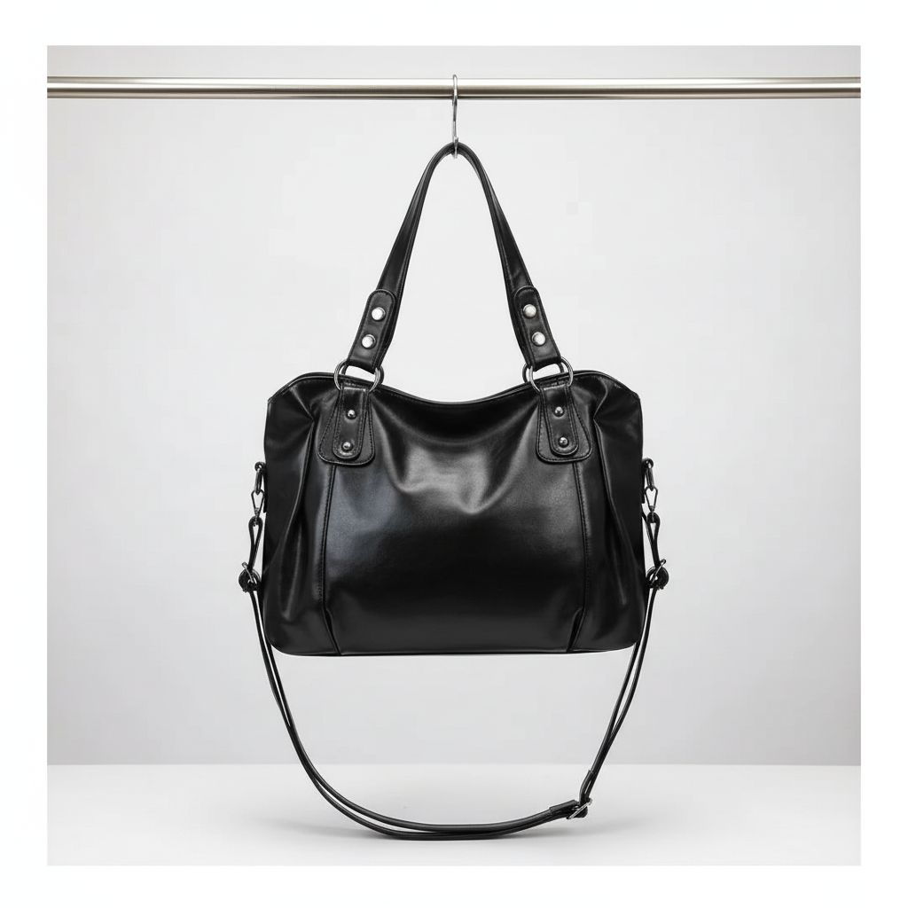 Bolso Tote Grande Vintage con Tachuelas