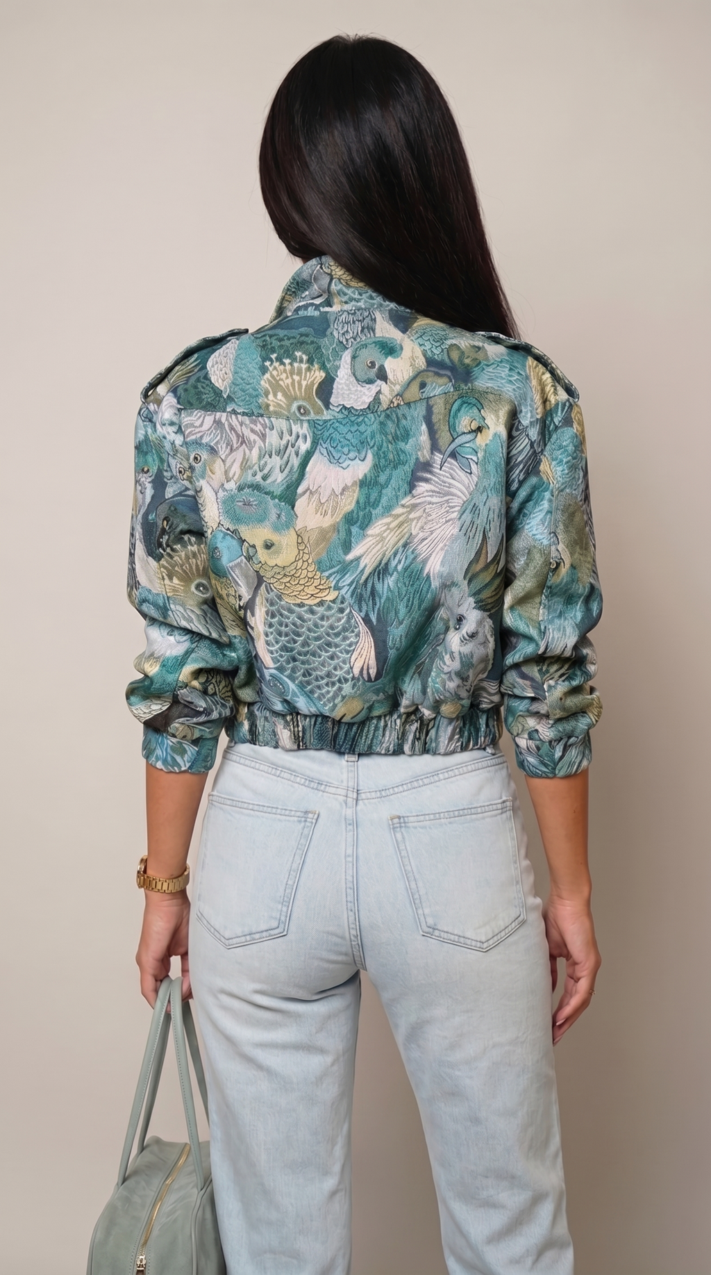 Chaqueta Estampado Marino Rosa · Edición Primavera