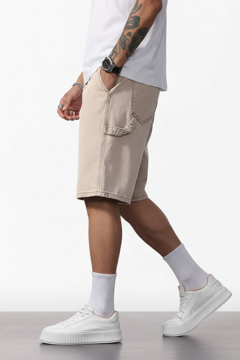 Bermuda Denim Carpenter Camel