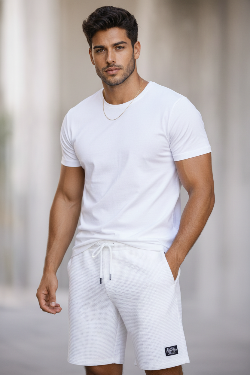 Pantalones cortos Waffle