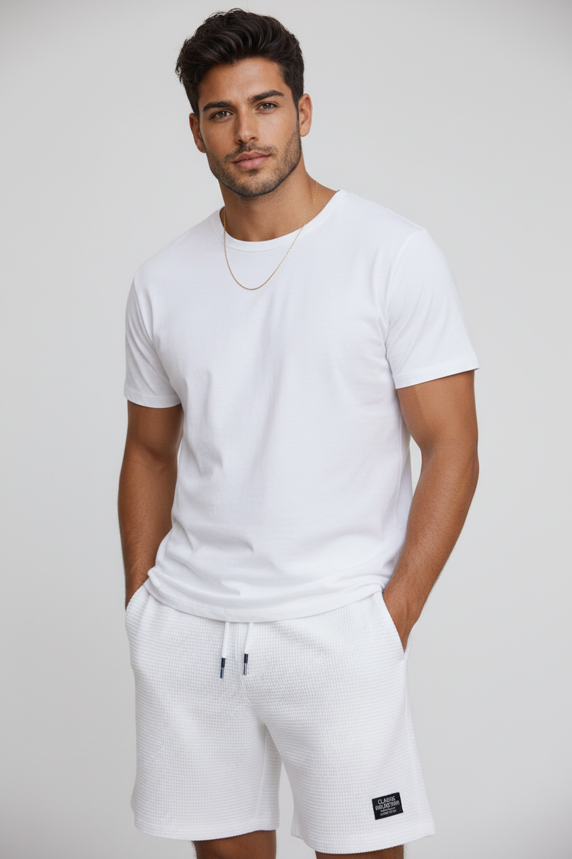 Pantalones cortos Waffle